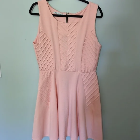 Maurices║Pink Dress with Zipper Back║Size L - Picture 4 of 4